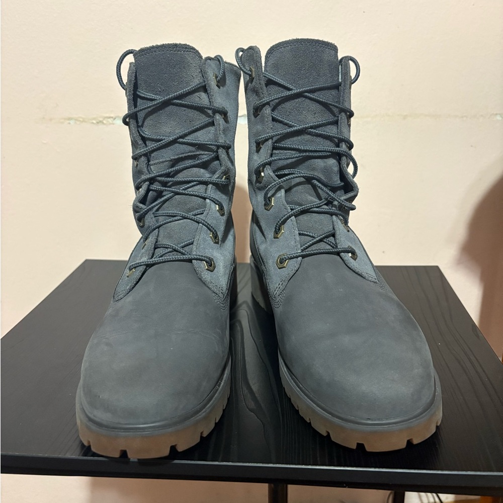 Timberland Women's Dark Gray Combat Boots - Picture 4 of 11